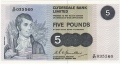 Clydesdale Bank Ltd 1963 To 1981 5 Pounds,  6. 1.1975
